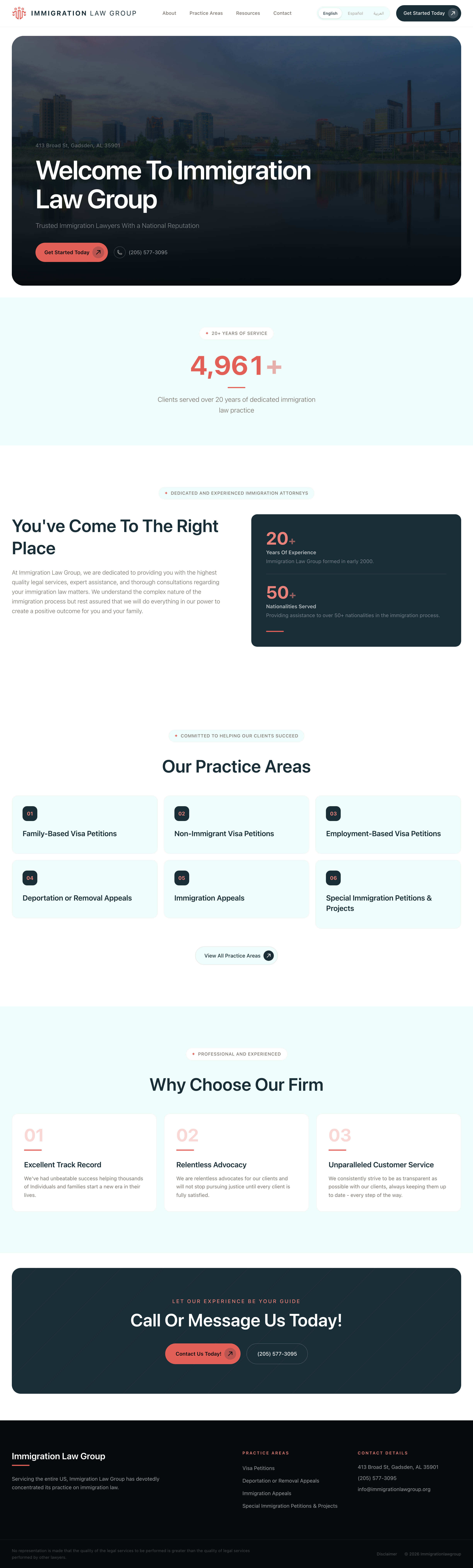 Three languages. One firm.